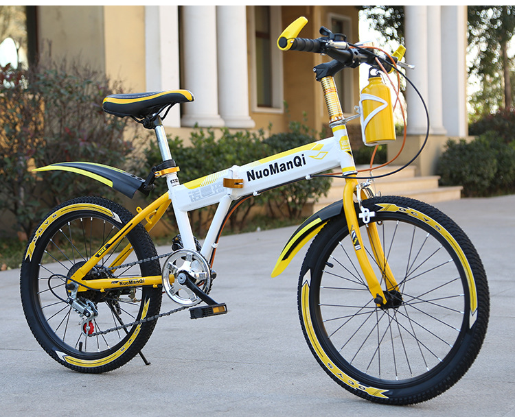 Adult mountain speed change folding bicycle 18 Adult mountain speed change folding bicycle 18