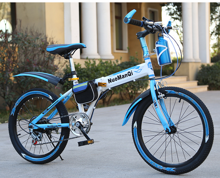 Adult mountain speed change folding bicycle 18 Adult mountain speed change folding bicycle 18