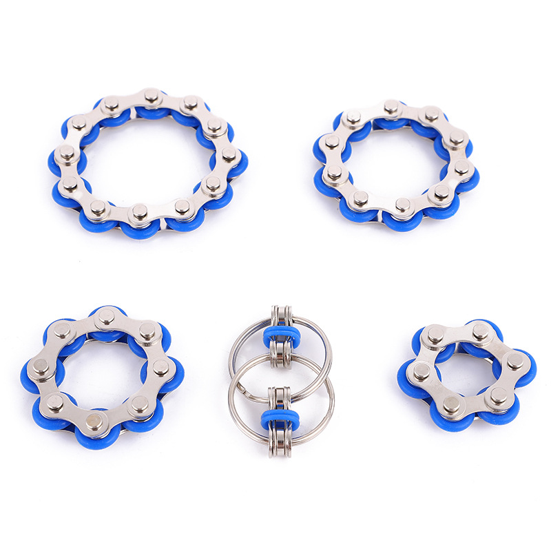 Key Ring Fidget Toy Decompression Chain Vent Toy Decompression Chain Bicycle Chain Keychain Key Ring Fidget Toy Decompression Chain Vent Toy Decompression Chain Bicycle Chain Keychain