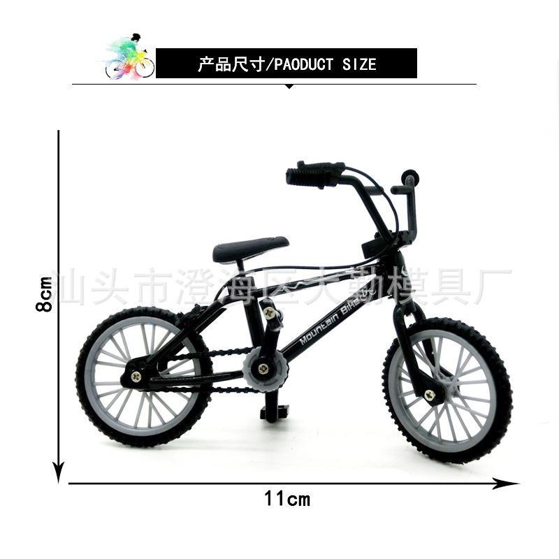 Toy Finger Road Bike Finger Bicycle Motocross Mini Alloy Bicycle Model Double Pole Bicycle Amazon Hot Sale
