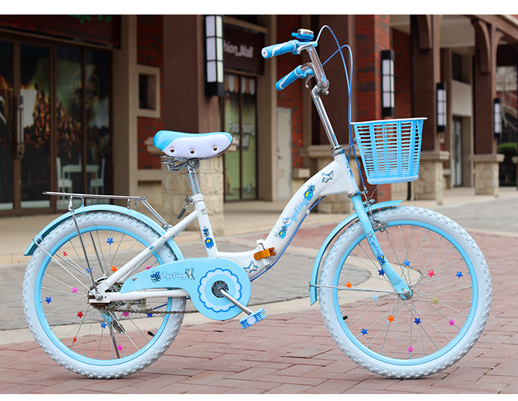 Children folding bicycle single speed variable speed princess style 182 Children folding bicycle single speed variable speed princess style 182