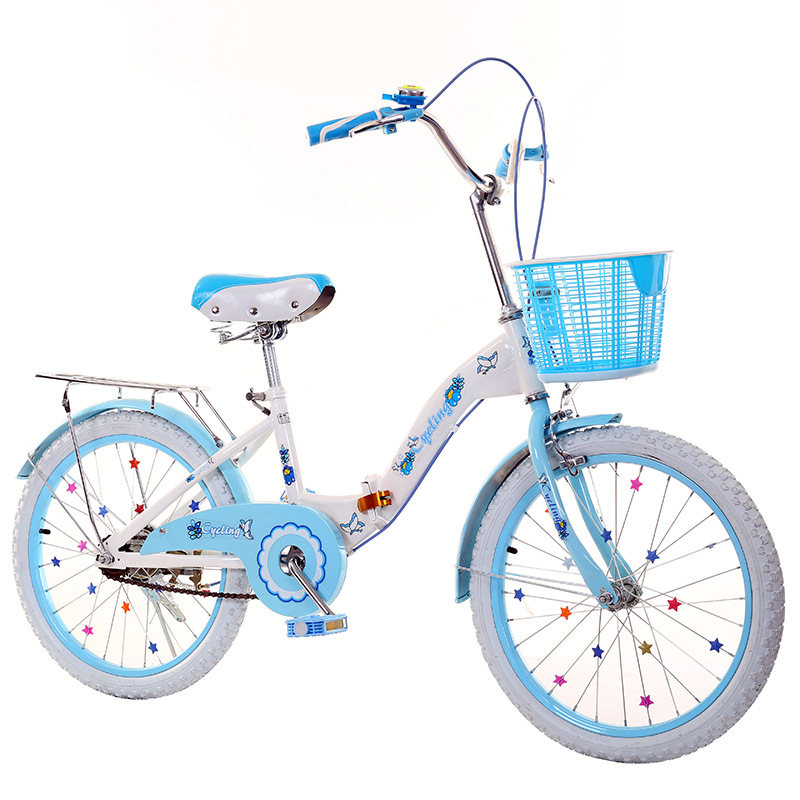 Children folding bicycle single speed variable speed princess style 182 Children folding bicycle single speed variable speed princess style 182