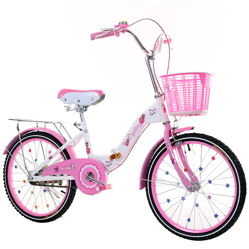Children folding bicycle single speed variable speed princess style 182 Children folding bicycle single speed variable speed princess style 182