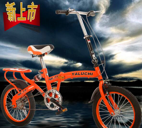 The new 12-inch 16-inch children&#039;s upscale student car folding belt will reduce the bicycle wholesale