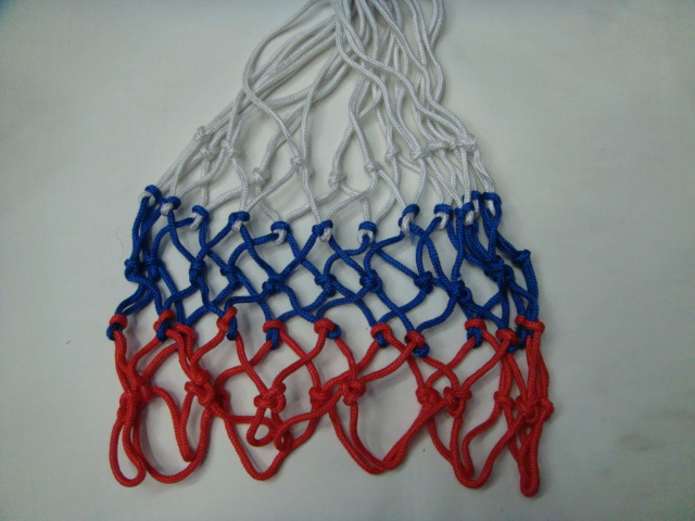 Basketball tennis competition factory outlets special NET polypropylene three-colored basketball nets, sporting goods