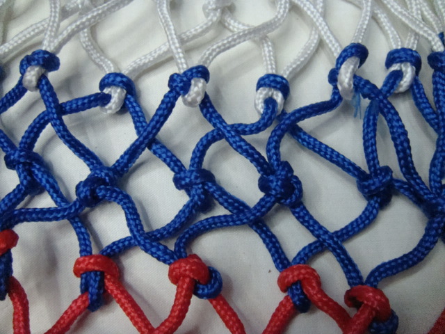 Basketball tennis competition factory outlets special NET polypropylene three-colored basketball nets, sporting goods Basketball tennis competition factory outlets special NET polypropylene three-colored basketball nets, sporting goods