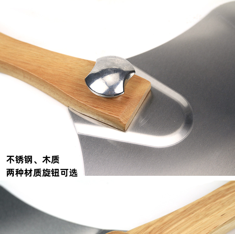 Baking Tool Folding Aluminum Pizza Shovel 12-Inch Wooden Handle Transfer Pizza Shovel Large New Cake Pizza Shovel
