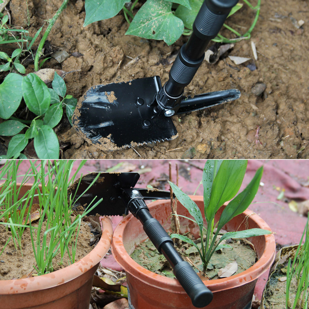 Multifunctional Shovel Lifesaving Shovel Thickened Double Handle Shovel Camping Shovel Small Folding Shovel Army Shovel Army Spade Outdoor