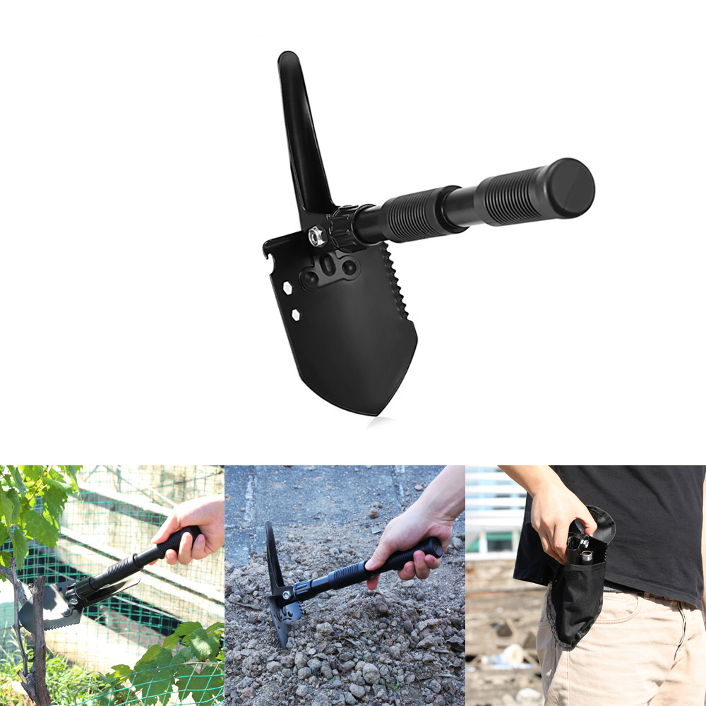 Multifunctional Shovel Lifesaving Shovel Thickened Double Handle Shovel Camping Shovel Small Folding Shovel Army Shovel Army Spade Outdoor