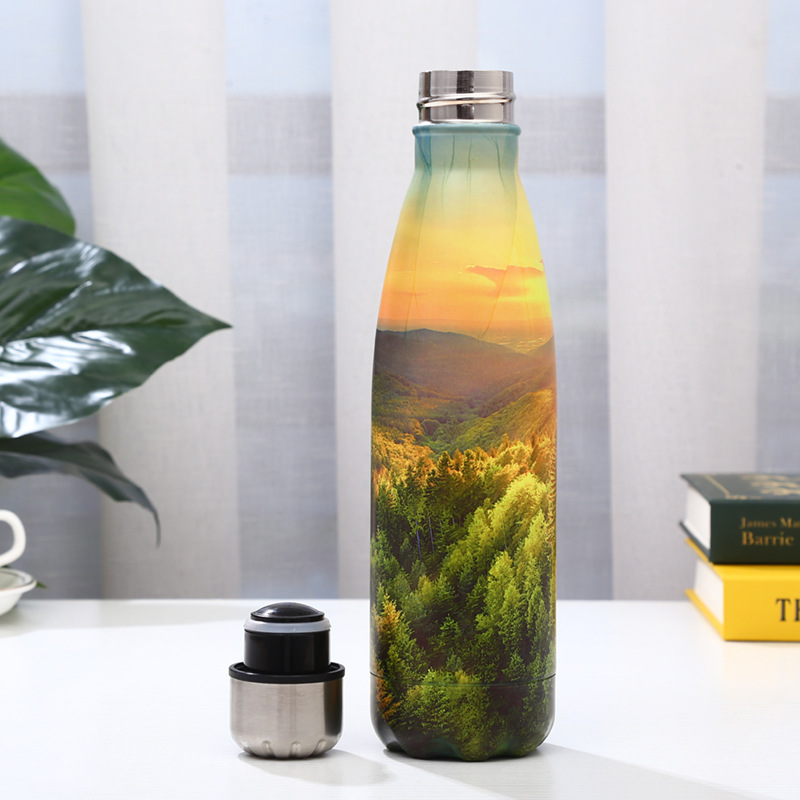 Thermos Cup Sports Cup Creative Coke Bottle 500ml Stainless Steel Coke Cup Thermos Bottle