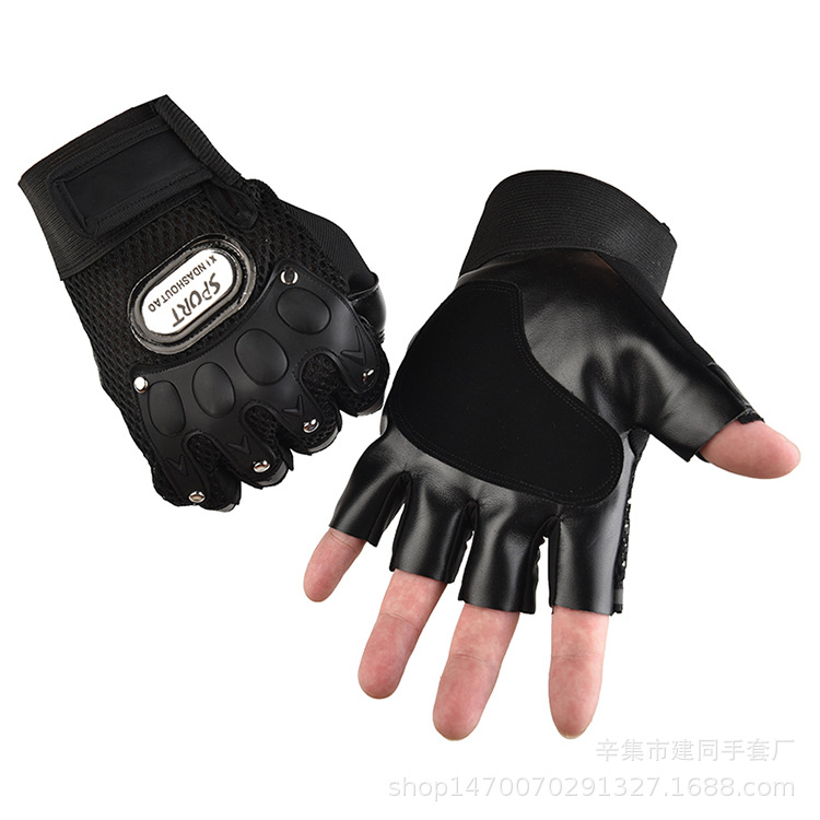 Half-Finger Riding Gloves Men&#039;s Spring, Summer, Autumn Breathable and Wearable Outdoor Sports Bicycle Motorcycle Student Fitness Gloves