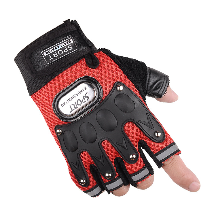 Half-Finger Riding Gloves Men's Spring, Summer, Autumn Breathable and Wearable Outdoor Sports Bicycle Motorcycle Student Fitness Gloves