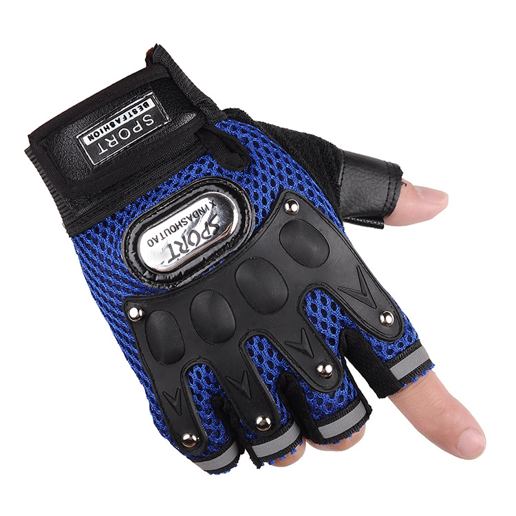 Half-Finger Riding Gloves Men's Spring, Summer, Autumn Breathable and Wearable Outdoor Sports Bicycle Motorcycle Student Fitness Gloves