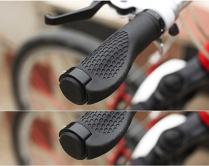 Ergonomic Rubber Mountain Bike Bicycle Cycling Handlebar Grips Lock Ergonomic Rubber Mountain Bike Bicycle Cycling Handlebar Grips Lock