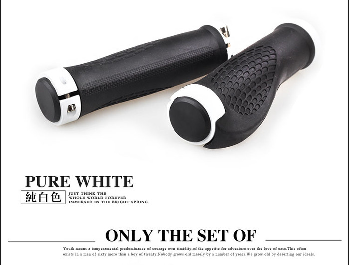 Ergonomic Rubber Mountain Bike Bicycle Cycling Handlebar Grips Lock Ergonomic Rubber Mountain Bike Bicycle Cycling Handlebar Grips Lock