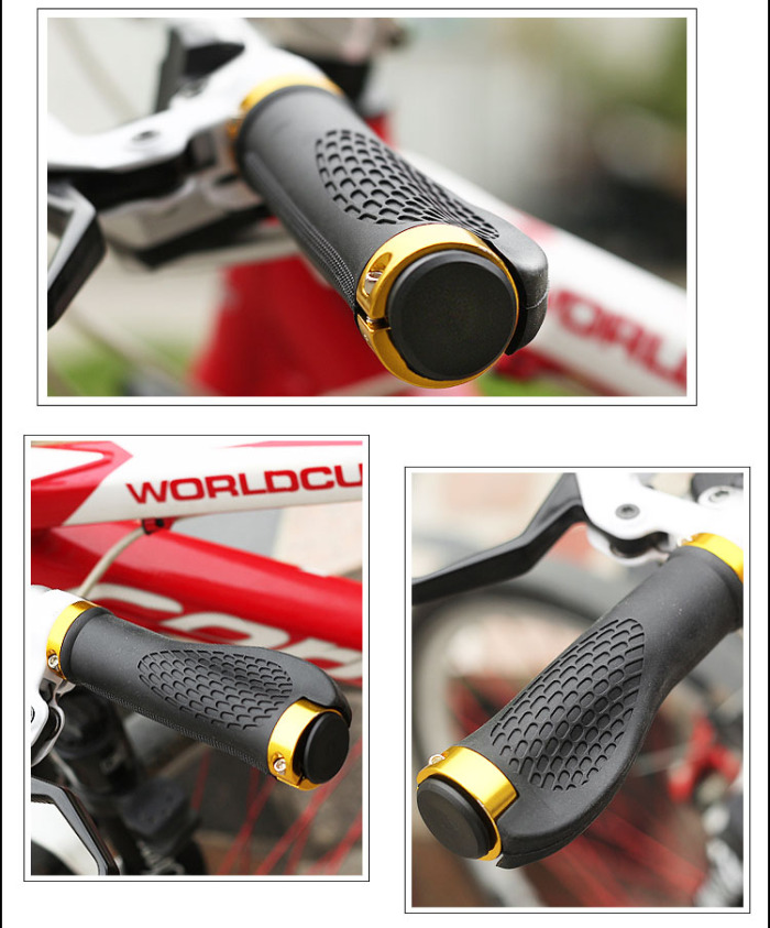 Ergonomic Rubber Mountain Bike Bicycle Cycling Handlebar Grips Lock Ergonomic Rubber Mountain Bike Bicycle Cycling Handlebar Grips Lock