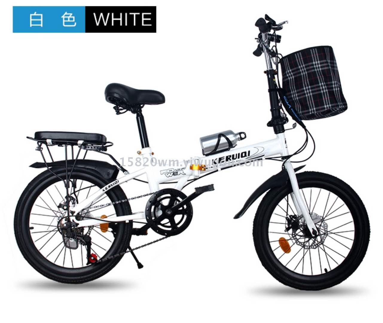 Folding bicycle folding bicycle 20 inches with back seat disc brake car basket kettle-stand Folding bicycle folding bicycle 20 inches with back seat disc brake car basket kettle-stand