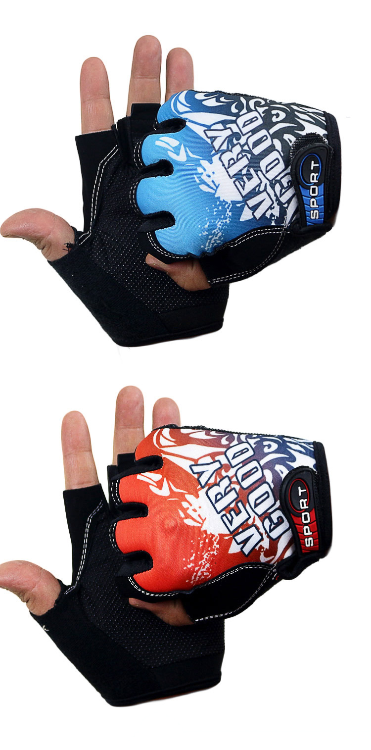210209 Half-Finger Riding Gloves Cycling Bicycle Gloves Half Fitness Sports Gloves Non-Slip Breathable