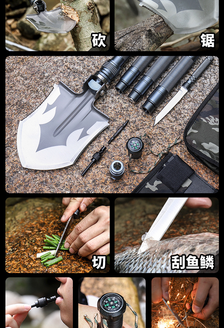 Folding SelfDefense VehicleMounted Military Shovel Camping Survival Equipment Tool One Piece Dropshipping Folding SelfDefense VehicleMounted Military Shovel Camping Survival Equipment Tool One Piece Dropshipping