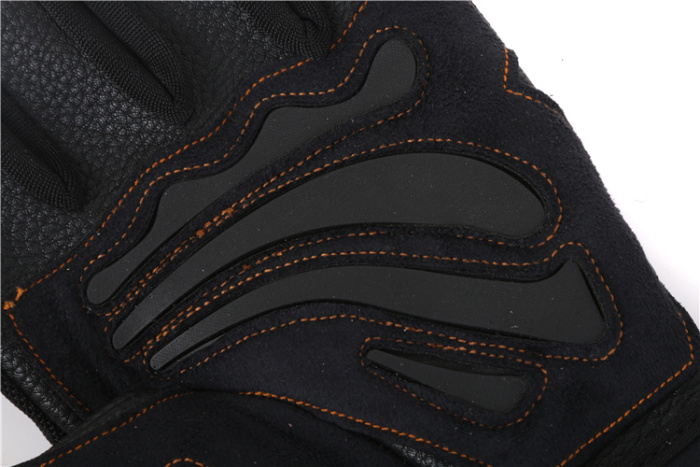 Micro fiber leather sport riding half-finger gloves