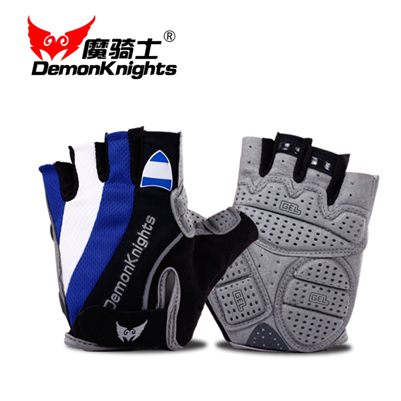 Magic Knight Bicycle Spring and Summer Gloves Half-Finger Gloves for Riding Mountain Bike Short Finger Sports Gloves Breathable Shockproof Good