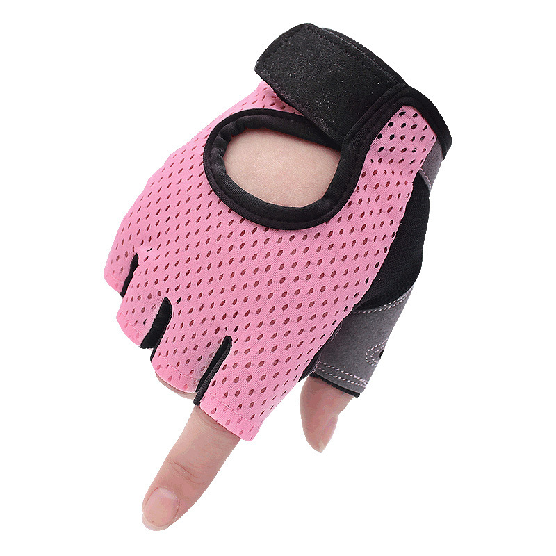 Half-Finger Fitness Gloves Women&#039;s Training Gym Dumbbell Yoga Non-Slip Sports Riding Butterfly Mesh Breathable Thin