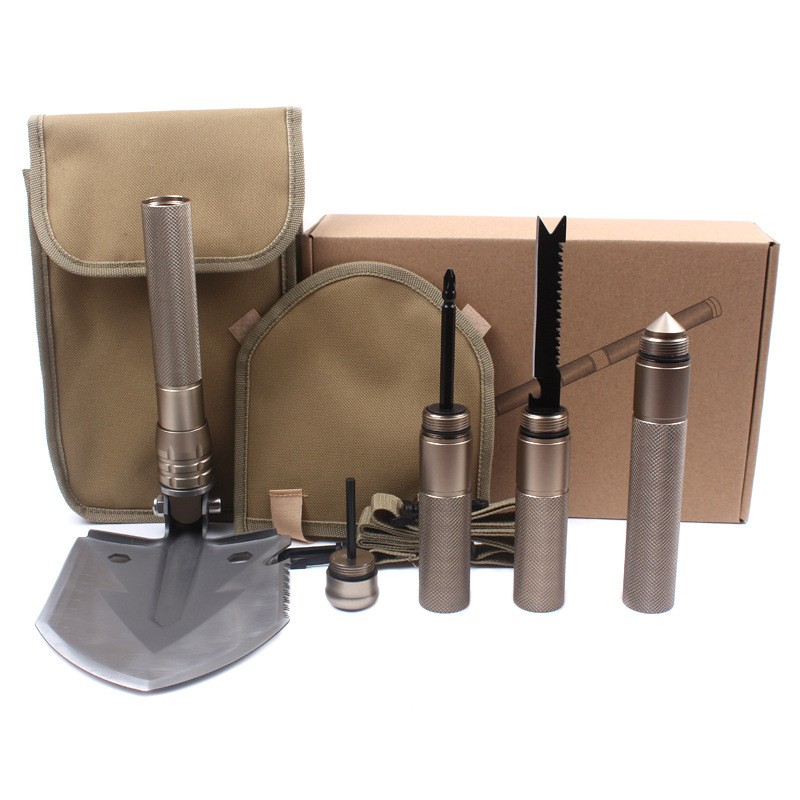 New Multi-Functional Shovel Folding Self-Defense Soldier Shovel Outdoor Camping Supplies Tools Survival Equipment