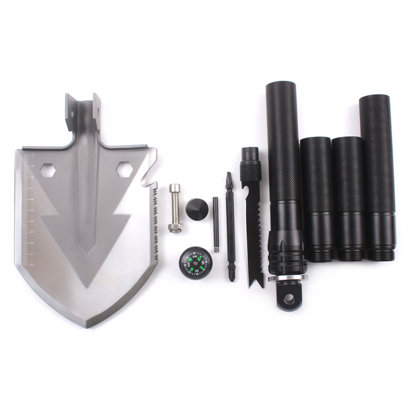 New Multi-Functional Shovel Folding Self-Defense Soldier Shovel Outdoor Camping Supplies Tools Survival Equipment