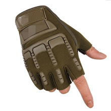 Carbon Fiber Half-Finger Tactical Gloves Military Fans Combat Special Forces Fighting Wear-Resistant Motorcycle Riding Sports Protection