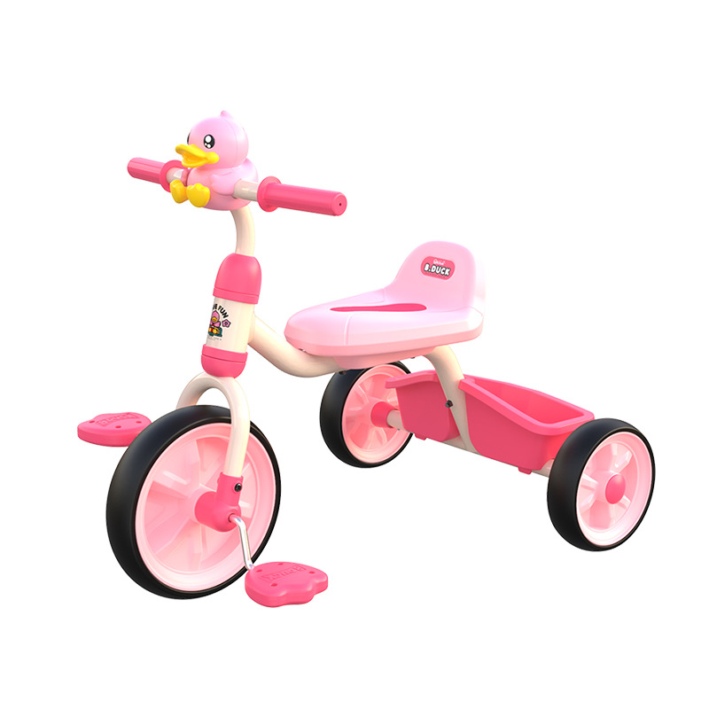 Le&#039;s 1023S Small Yellow Duck Children&#039;s Tricycle Bicycle 1017 Children&#039;s Portable Toy Car