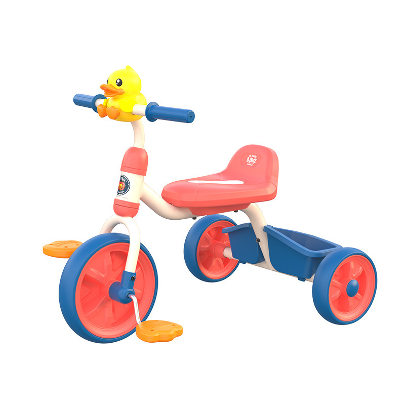 Le&#039;s 1023S Small Yellow Duck Children&#039;s Tricycle Bicycle 1017 Children&#039;s Portable Toy Car