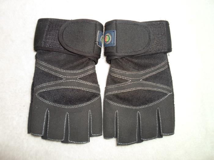 Men's Microfiber wristband half-finger exercise fitness gloves