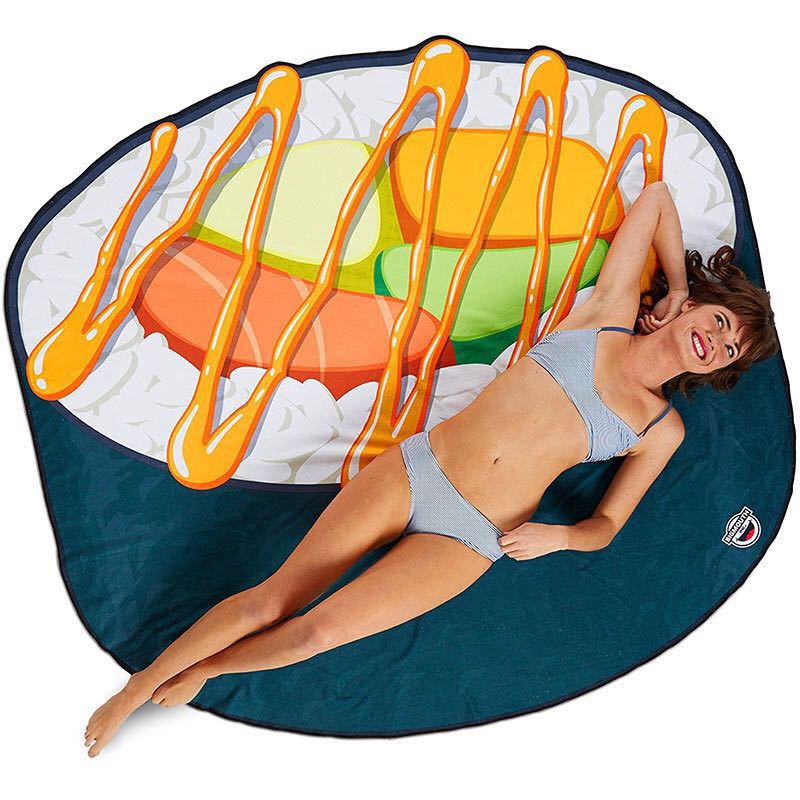 Beach towel terylene irregular creative bath towel exported to Europe and America can be customized