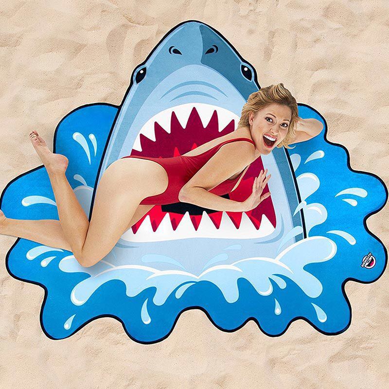 Beach towel terylene irregular creative bath towel exported to Europe and America can be customized