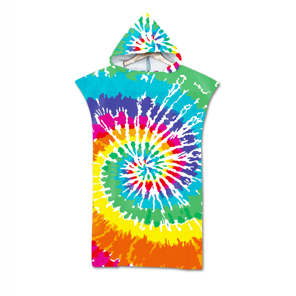 Factory Direct Sales Adult Bath Towel Beach Towel Cape Cloak Geometric Printing Hooded Bath Towel Wholesale Graphic Customization Factory Direct Sales Adult Bath Towel Beach Towel Cape Cloak Geometric Printing Hooded Bath Towel Wholesale Graphic Customization