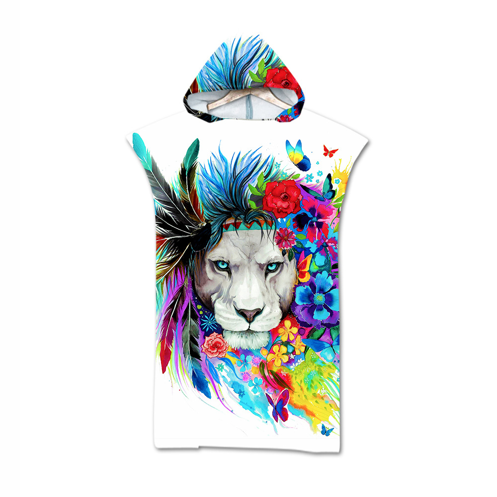 Factory Direct Sales Adult Bath Towel Beach Towel Cape Cloak Geometric Printing Hooded Bath Towel Wholesale Graphic Customization Factory Direct Sales Adult Bath Towel Beach Towel Cape Cloak Geometric Printing Hooded Bath Towel Wholesale Graphic Customization