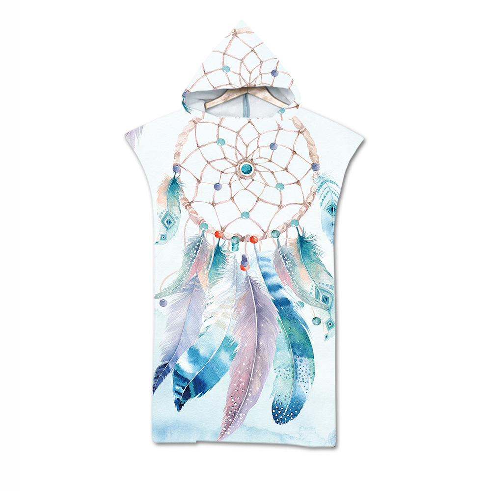 Factory Direct Sales Adult Bath Towel Beach Towel Cape Cloak Geometric Printing Hooded Bath Towel Wholesale Graphic Customization Factory Direct Sales Adult Bath Towel Beach Towel Cape Cloak Geometric Printing Hooded Bath Towel Wholesale Graphic Customization