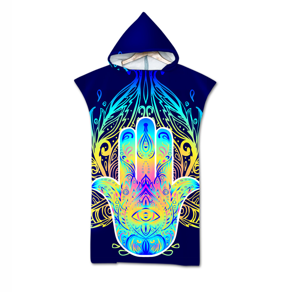 Factory Direct Sales Adult Bath Towel Beach Towel Cape Cloak Geometric Printing Hooded Bath Towel Wholesale Graphic Customization Factory Direct Sales Adult Bath Towel Beach Towel Cape Cloak Geometric Printing Hooded Bath Towel Wholesale Graphic Customization