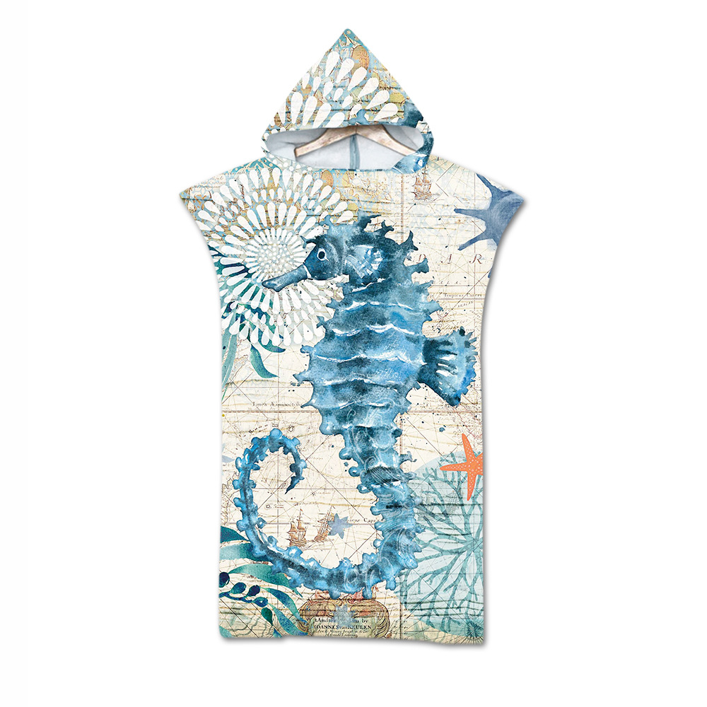 Factory Direct Sales Adult Bath Towel Beach Towel Cape Cloak Geometric Printing Hooded Bath Towel Wholesale Graphic Customization Factory Direct Sales Adult Bath Towel Beach Towel Cape Cloak Geometric Printing Hooded Bath Towel Wholesale Graphic Customization
