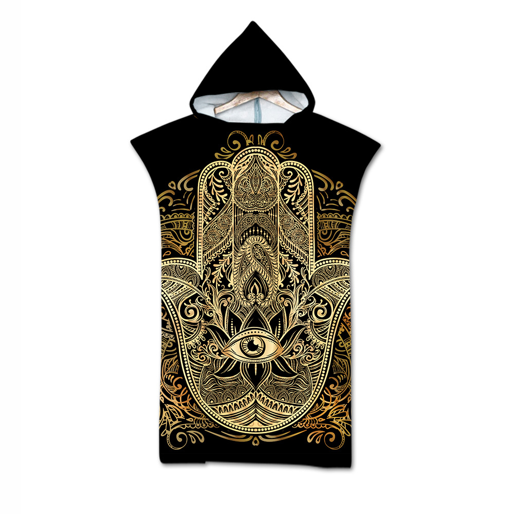 Factory Direct Sales Adult Bath Towel Beach Towel Cape Cloak Geometric Printing Hooded Bath Towel Wholesale Graphic Customization Factory Direct Sales Adult Bath Towel Beach Towel Cape Cloak Geometric Printing Hooded Bath Towel Wholesale Graphic Customization