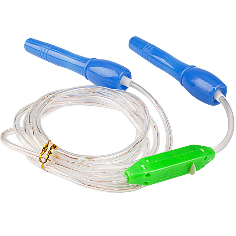 Children&#039;s Luminous Skipping Rope Flashing Rope Led New Seven Colors Noctilucent Toys Wholesale Stall Hot Sale Healthy Sports