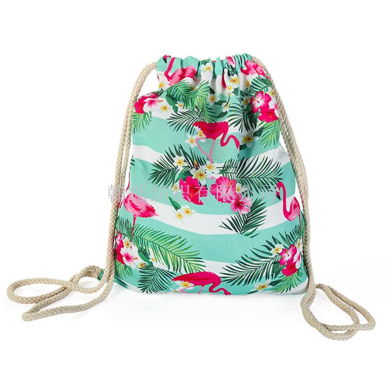 Manufacturer direct sales portable outdoor beach towel travel flamingo beach bag Manufacturer direct sales portable outdoor beach towel travel flamingo beach bag