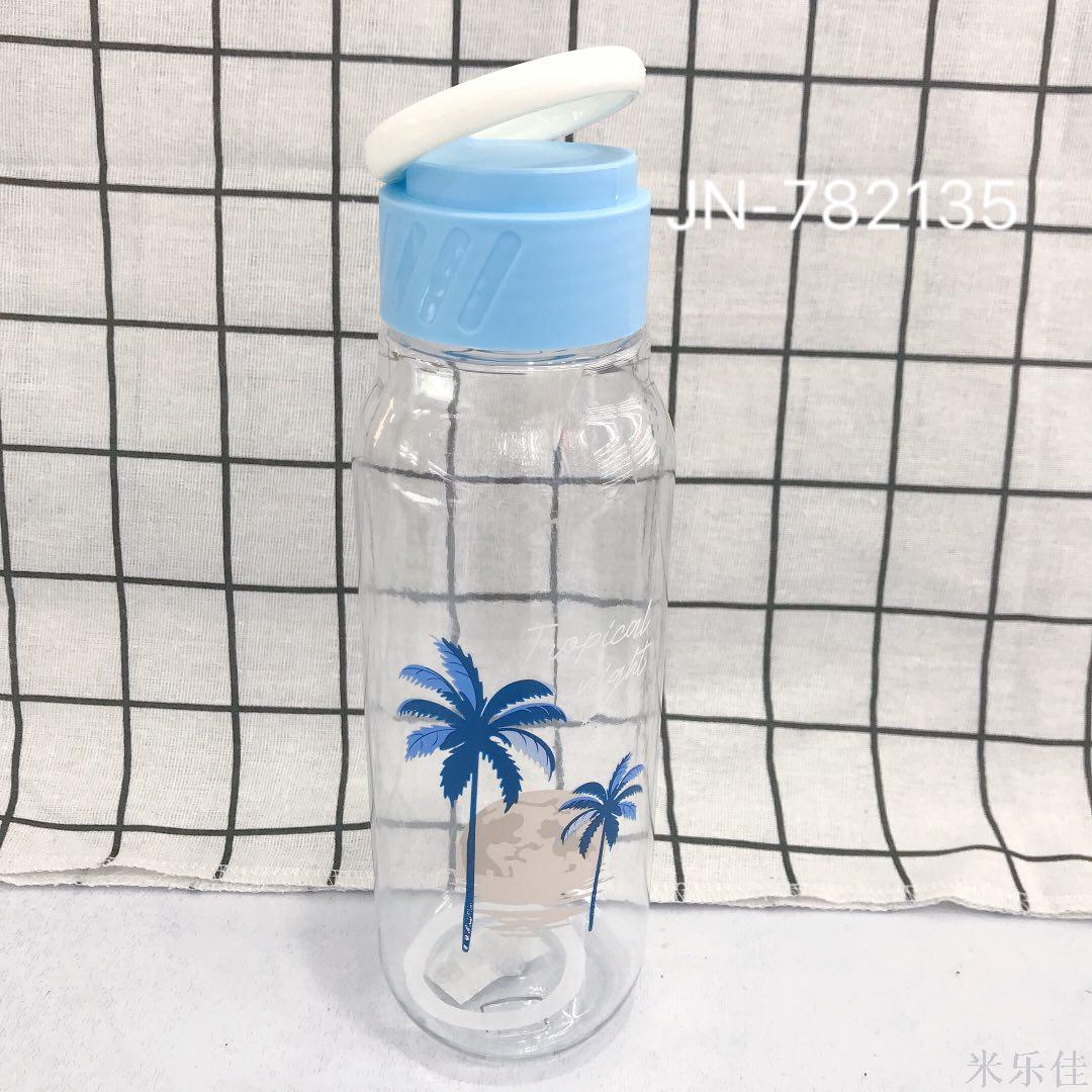 Plastic kettle sports cup school-proof cup portable outdoor space cup ground stall wholesale source of water bottles