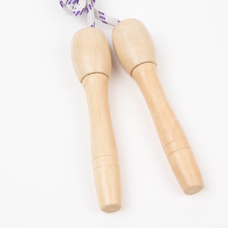 Skipping Rope with Wooden Handle Children&#039;s High School Entrance Examination Wooden Handle Spiral Skipping Rope Adjustable Jump Rope for One Person Student Skipping Rope Customizable Logo