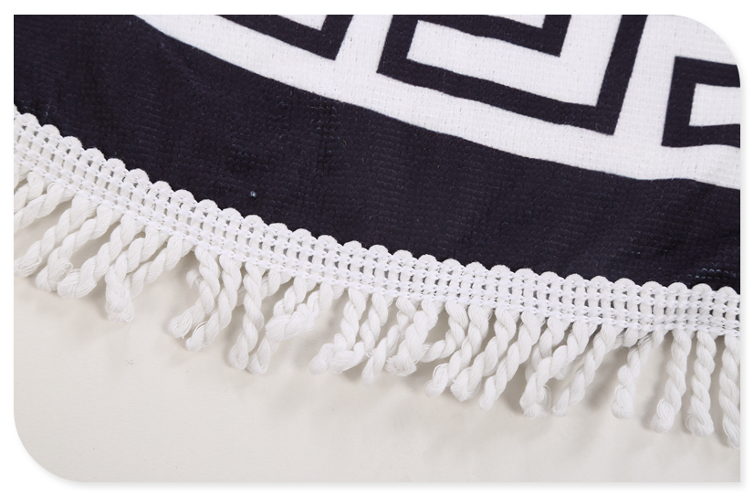 Foreign trade pure cotton super thick round beach towel yoga mat tassel towel cloth. Foreign trade pure cotton super thick round beach towel yoga mat tassel towel cloth.