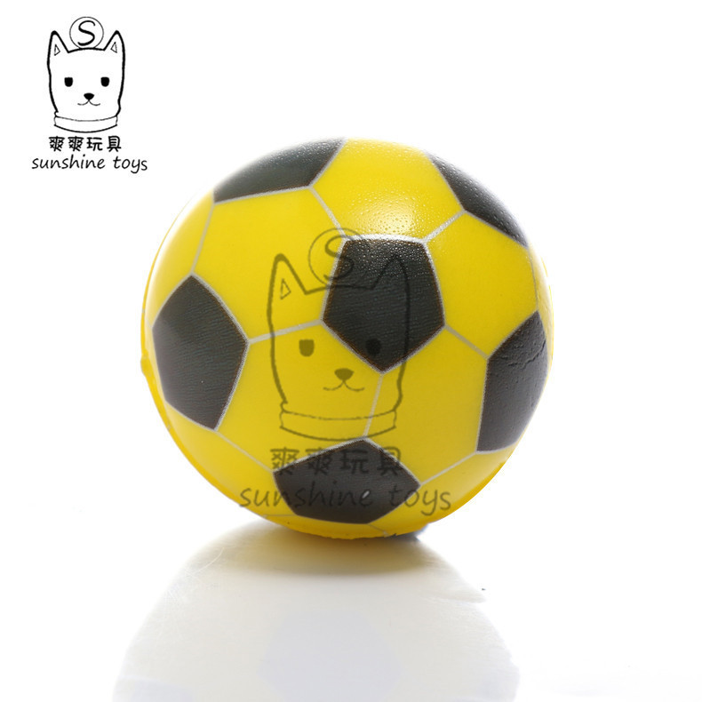 6.3 The new football PU ball pressure foam baby toy Rubber manufacturer Solid pet toy
