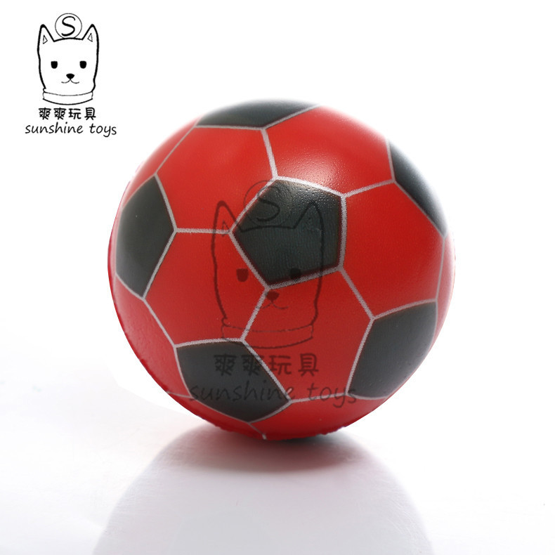 6.3 The new football PU ball pressure foam baby toy Rubber manufacturer Solid pet toy