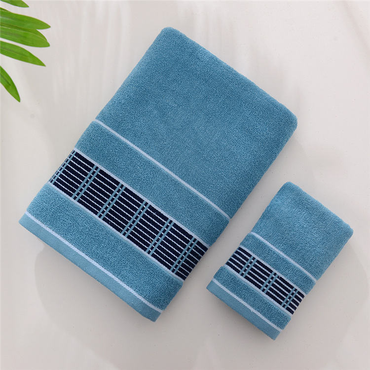 Factory Direct Sales Cotton Bath Towel Thickened Jacquard Soft Absorbent Home Daily Company Gift Beach Towel Bath Towel