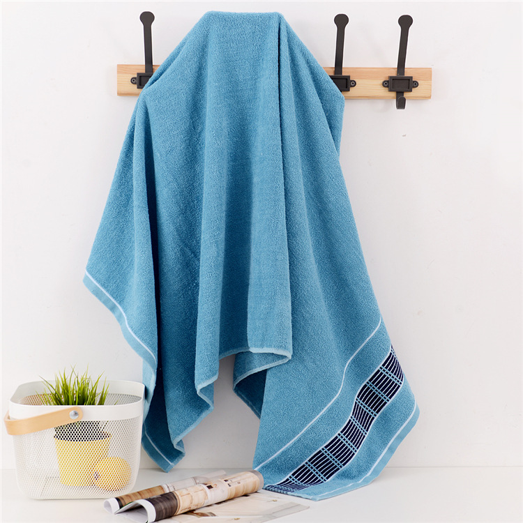 Factory Direct Sales Cotton Bath Towel Thickened Jacquard Soft Absorbent Home Daily Company Gift Beach Towel Bath Towel