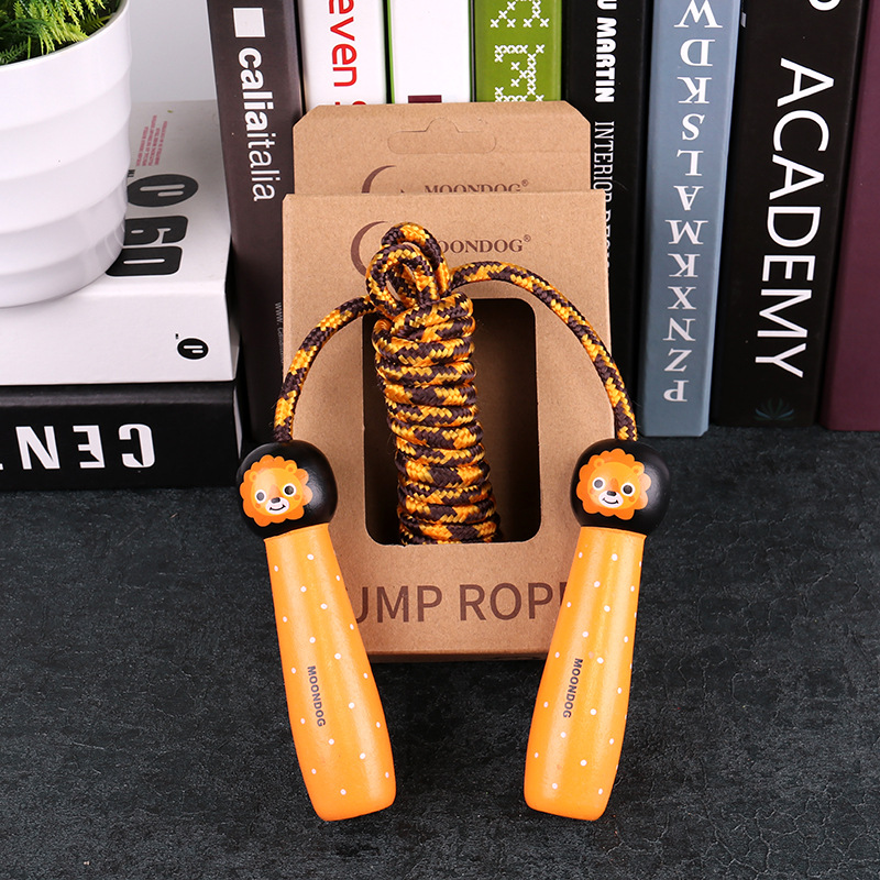 2.5 M Wooden Rope Skipping Children&#039;s Toys Elementary School Sports Examination Exclusive Beginner Boys and Girls Rope Skipping Kindergarten